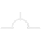 Ekena Millwork Ericson Architectural Grade PVC Gable Bracket, 108"W x 45"H x 4"D x 4"F, 10/12 Pitch GBP108X45X0404ERI00 - alternate 5